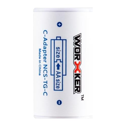 Worker Mod AA to C Size Spacers for Use with Ni-MH Rechargeable AA Battery Nerf Toy