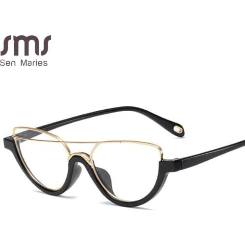 Vintage Cat Eye Optical Glasses Women Men Vintage Clear Glasses Eyeglasses Frame Transparent Lens Spectacle Frame Unisex