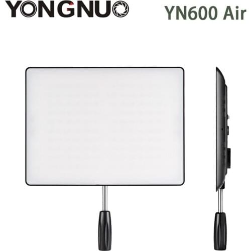 YONGNUO YN600 Air Ultra Thin LED Camera Video Light 3200K-5500K for Canon Nikon Pentax Olympas Samsung DSLR & Camcorder
