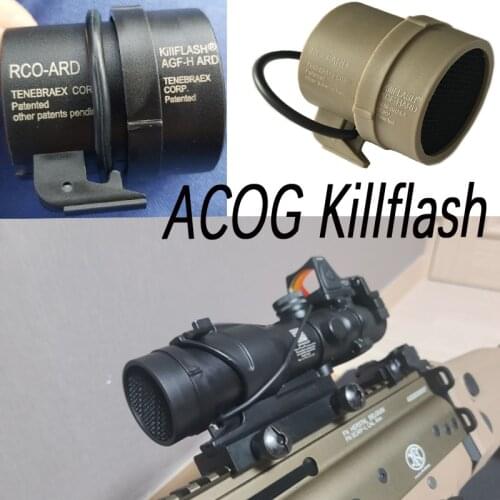 Tactical ACOG 4X32 Scope Killflash Cover Cap Lens Protector Hunting Airsoft Gun Rifle Optic Accessories Red Dot Sight Kill Flash