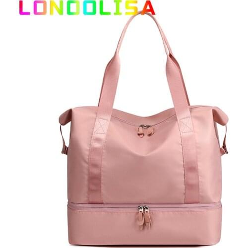 Female Sports Gym Fitness Dry Wet Separation Yoga Bag Travel Handbags for Shoes Women Shoulder Sac De Sport Luggage Duffle Totes