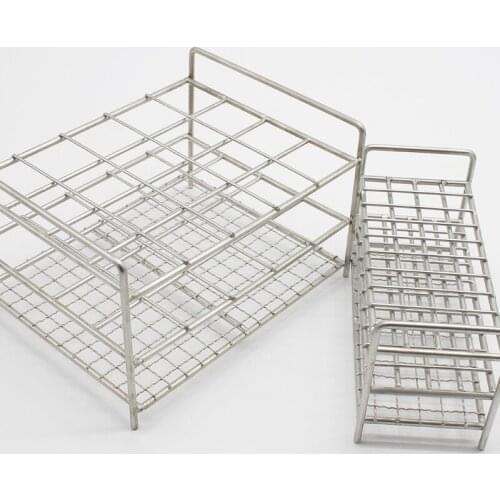 1PCS Lab Stainless Steel Wire 40 holes or 50holes Centritube Tube Holder Test Tube Rack for DIA 13/16/17/19/21/26/30/32mm Tubes