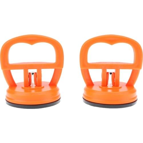 2Pcs Orange Phone Repair Screen Glass Lift Vacuum Strong Suction Cup Tool Portable Home Window Car Quick Dent Reparing Tool