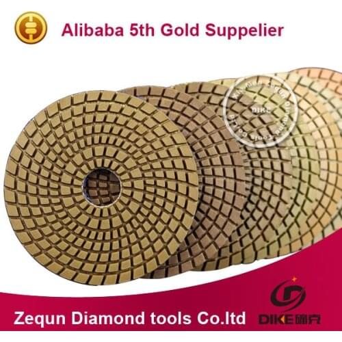 3"(80mm) with 2.5mm flexible wet granite polishing pads stone diamond pads for concrete and stone DC-BSCPP01
