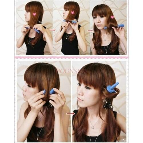 9 Pcs Do Not Hurt Hair Sponge Curler Pear Flower Big Roll Sleeping Beauty Curly Hair Bar Hair Curling Tools Sale