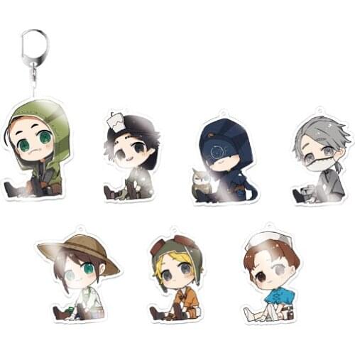 Anime Identity V Emma Woods Martha Behamfil Helena Adams Bags Pendant Keychain Keyring Decor Cartoon Cute Collectible Cosplay