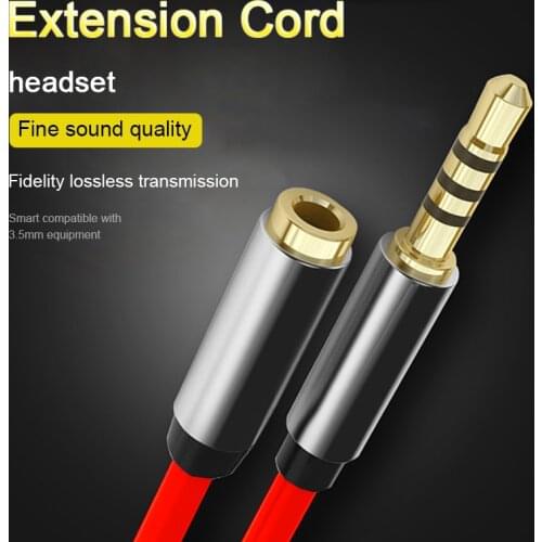 Jack 3.5mm AUX Audio Cable 3.5mm Speaker Male To Female Connection Extension Cable Headphone Cable For Xiaomi Car Earphones