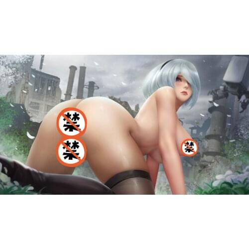 Print silk or canvas vidoe game NieR: Automata 2b A2 sexy art poster 16x24 24x36 inch custom living room bedroom hanging picture