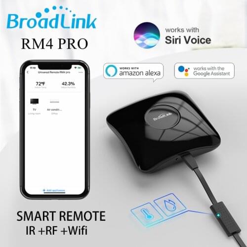 BroadLink RM4 Pro Smart Universal Remote IR & RF Transmitter for Air-con, TV, Switch, etc. support Alexa and Google Home