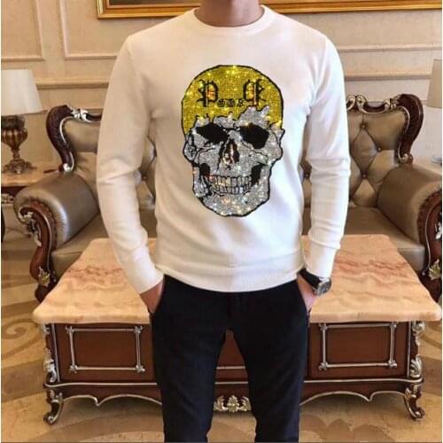 Fashion Brand Men Clothing Diamond stone sweaters Sportswear 2021 hot sale design