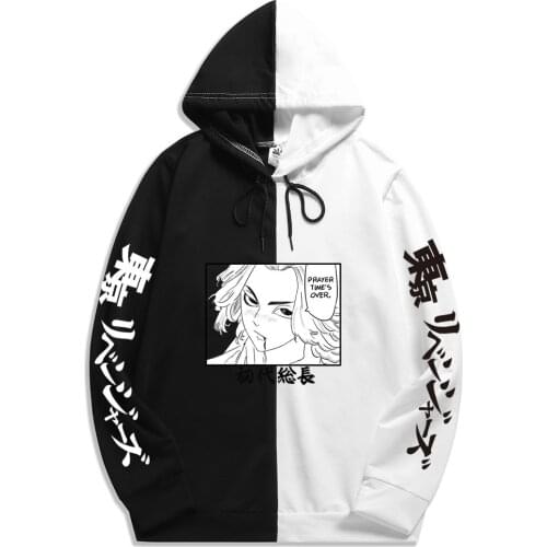 Summer Tops Anime Tokyo Revengers Men Sportswear Hoodie Print Printing Double Color Hoodies Sweatshirt Harajuku Thin Clothing