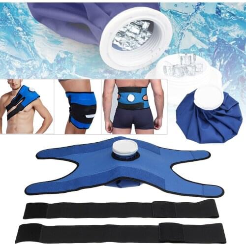 Pain Relief Hot Cold Therapy Reusable Ice Bag Pack Wrap for Knee Shoulder Back Muscle Waist Relaxing Health Care Blue Brace