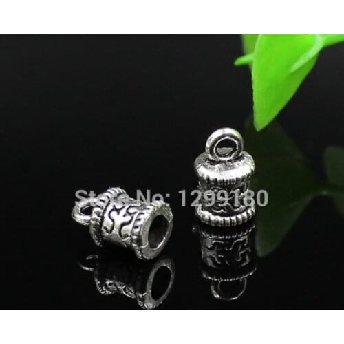 100pcs/lot Cord Crimp End Caps Buckle Tips for Necklace Bracelet Ropes Cords Connectors Clasp,DIY Accessories 6x10mm (K02105)