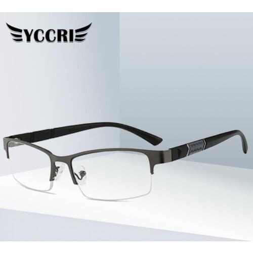 2020 Anti Blue Reading Glasses For Men Half-frame Diopter Glasses Business Male Presbyopic Eyeglasses Lentes De Lectura Mujer