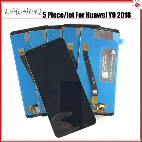 5 Piece/lot original screen For Huawei Y9 2018 LCD Display Touch Screen Digitizer Assembly For Huawei Y9 2018 Display FLA-LX1