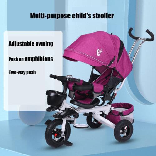 Portable folding bike baby bicycle baby car childrens bicycles three wheels 1-3-6 years old baby Child stroller bicycle Gifts