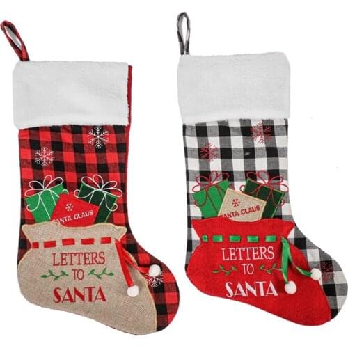 Christmas Stockings, Large Xmas Stockings Decorations, Letters To Santa For Xmas Holiday Party Home Decoratiom Gifts