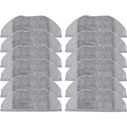 12 Pcs Dry Wet Mop Cleaner Cloth Accessories for XiaoMi Mijia G1 MJSTG1 Vacuum Cleaner Robot Mop Washable Dedicated Rag