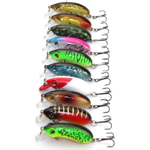 Discount New RU 7.5g/5cm Monster fishing lures hard bait swimbait Fishing Tackle fishing bait Minnow Fishing Lure pesca