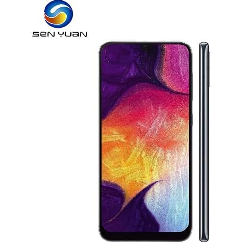 Original Samsung Galaxy A50 A505F A505FD 4GB+64GB/128GB 6.4" 4G LTE 3 Camera Android Dual SIM SmartPhone Exynos 9610 Cellphone
