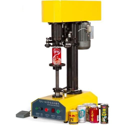 TDFJ-160 Desk-top automatic container capping machine cans sealing machine,paper cans PET plastic tank cover pot metal machine