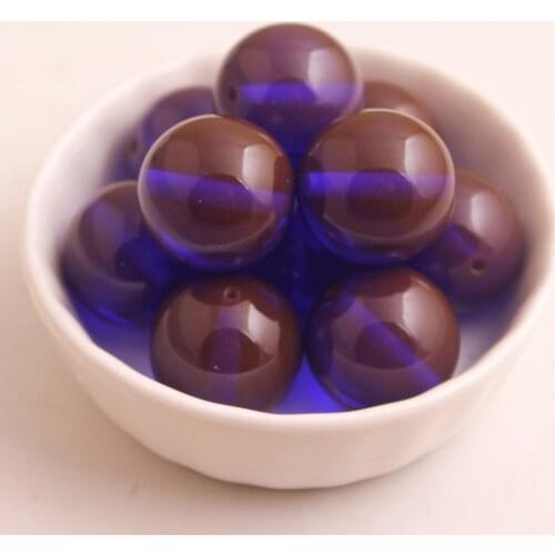 Kwoi vita AAA Quality 100pcs/lot 20mm Resin Luminous Glow Shinny Beads Chunky Acrylic beaded for jewelry making