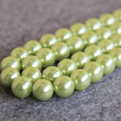 T8376 12mm Light Green Glass pearl Loose beads!Fit For Making Bracelet&Necklace DIY Jewelry Fashion beautiful beads wholesale