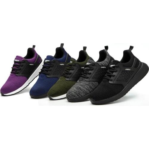 Steel Toe Safety Shoes Puncture Proof Summer Men Women Breathable Mesh Work Shoes Industrial Security Steel Toe Shoes