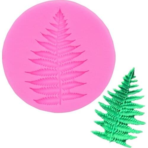 Winter Silicone Mold Xmas Christmas Tree Leaf Fondant Decorating Chocolate Candy DIY Mould Kitchen Accessories Gumpaste Tools