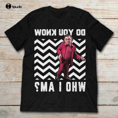Do You Know Who I Am The Man from Another Place Twin Peaks Funny Black T-Shirt