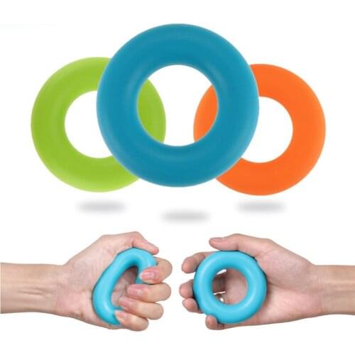 1PC Finger Hand Grip 30-50 lbs Silicone Strength Trainer Ring Gripper Expander Finger Workout Fitness Training Power Hand Grips
