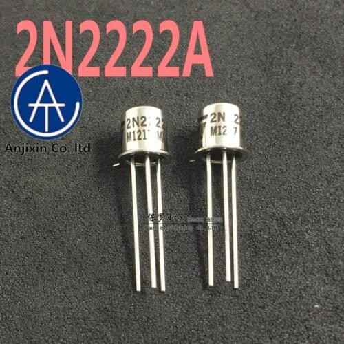10pcs 100% orginal new real stock 2N2222A 2N2222 TO-18 Transistor gold seal small iron cap