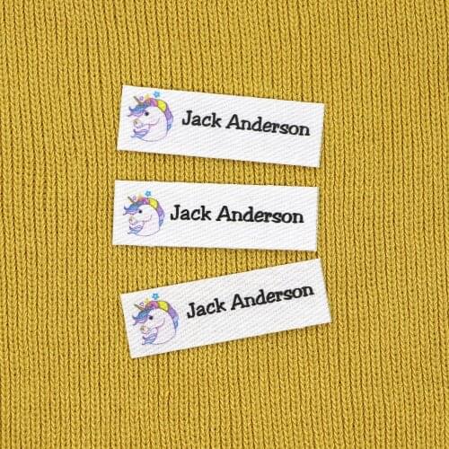 120 pieces Ironing Labels, Logo or Text, Personalized Brand , Custom labels,Clothing Labels, Custom Design, Fabric tags(YT204)