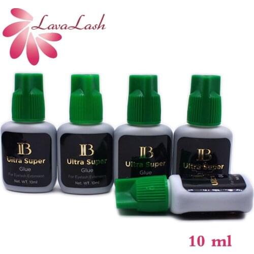 5 Bottles I-Beauty IB Ultra Super Glue 10ml Individual Fast Drying Eyelash Extensions Green Cap False Lash Glue Makeup Tool Shop