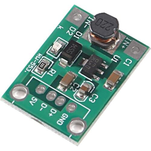5V DC Converter Step Up Power Supply DC-DC Booster Boost Adapter Converter Board Step-Up 500MA Voltage Regulator 1V-5V to 5V