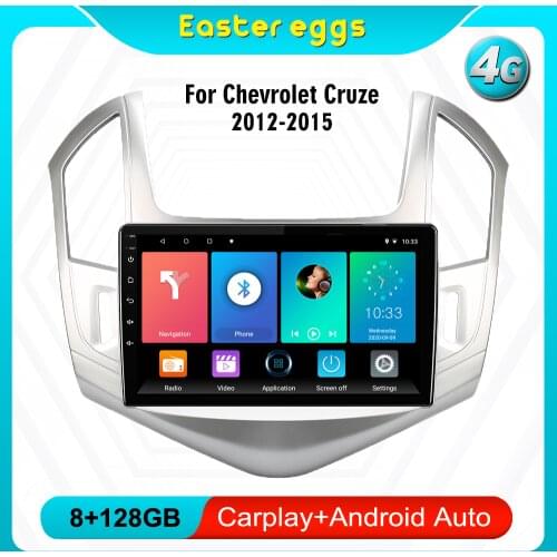 Eastereggs For Chevrolet Cruze 2012-2015 2 din Car Radio Android 8.1 9 inch Touch screen GPS Navigation Multimedia Player