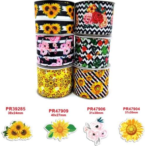 Free shipping 10 yards cartoon printed grosgrain ribbon 40019