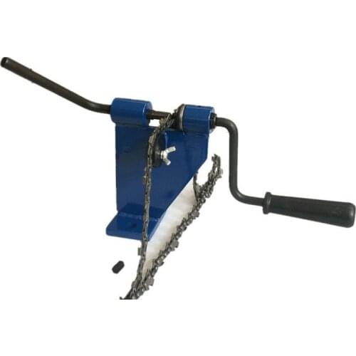 Chain saw/chain connector, chain riveting device, small chain repair and connection equipment disassembly tool