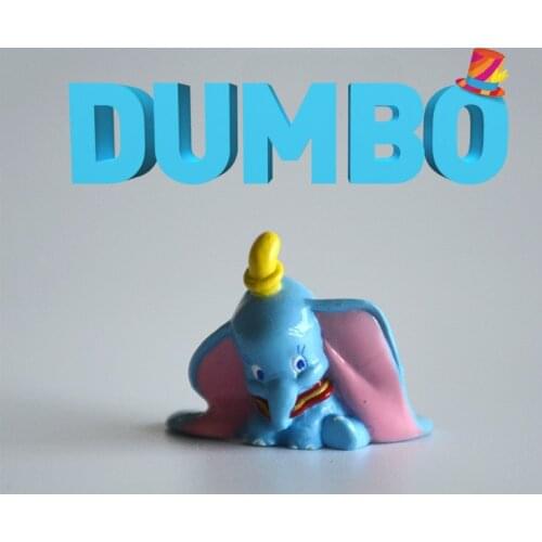Disney 10pcs Dumbo Elephant Figure Toys Collection Room Cake Decoration Diy Decorative Materials