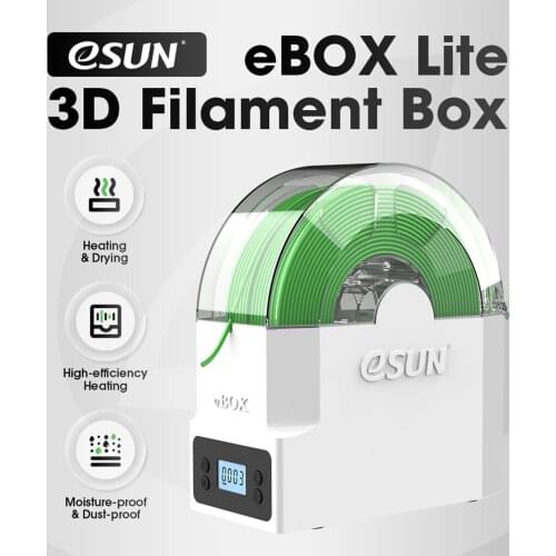 ESUN eBOX Lite 3D Printer Filament Dry Box 3D Filament Dryer Storage Box Dehydrator Spool Holder Keep Filament Dry