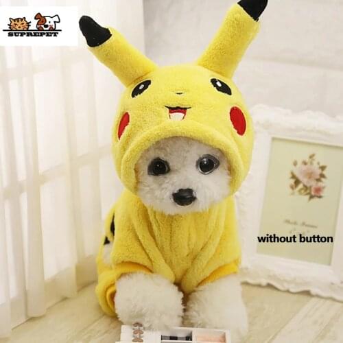 SUPREPET Cat Costume Cute Pet Clothes Cute Cartoon Cosplay Clothes Autumn Winter Cat clothes Home Pajamas Puppy Hoodie Dog Coat
