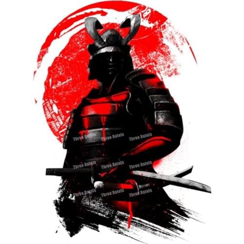 Samurai Demon Creative Car Stickers and Decal Waterproof for Bumper Trunk Scratch-Proof Decals Exterior Decoration Accessories