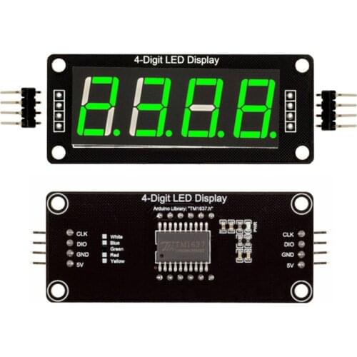 0.56 Inches TM1637 Model 4Bit Digital 7 Segment Time Clock Indicator Tube LED Anzeige Clock With Tube Display Accessories Module