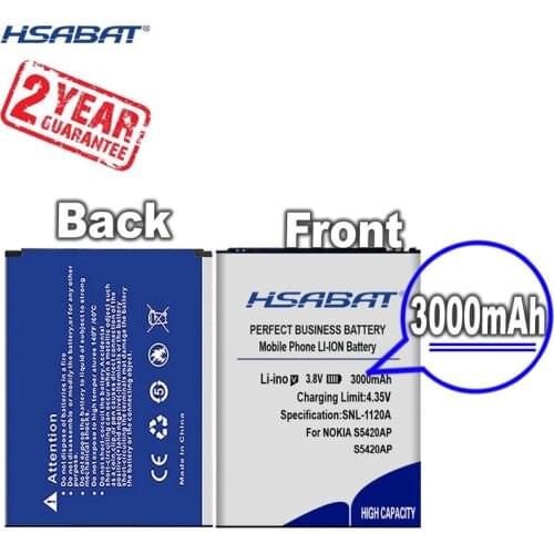 New Arrival [ HSABAT ] 3000mAh S5420AP Replacement Battery for NOKIA