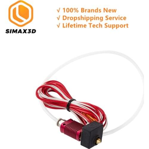 Original Ender 3 Hotend Assembled Extruder 1.75mm J-head Hotend Kit Aluminum Heat Block with Heater Thermistor 3D Printer Kit