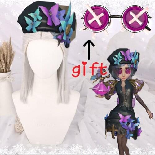 Game Identity V Cosplay Wigs Perfumer Vera Nair Caged ButterFly Cosplay Heat Resistant Synthetic Wig Hair Halloween Party