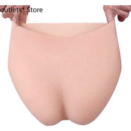 Full Silicone Underwear CD Trangender Butt Pads Enhancer Synthetic Leather Men Bodysuit Sexy Latex Underwear