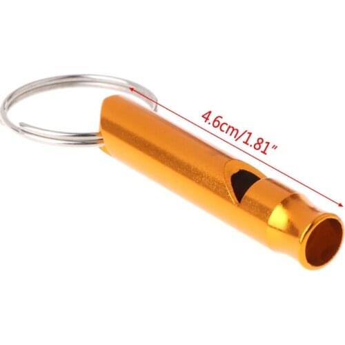 Pet Training Whistle Dogs Puppy Sound Portable Flute Aluminum Alloy Random Color