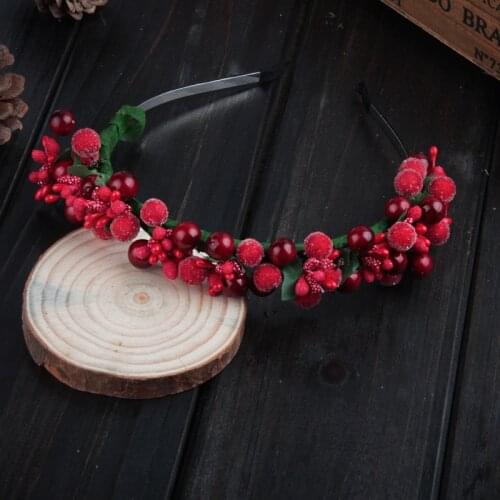 AWAYTR Womens Bohemia Flower Bezel Glass Beads Hair Bands New Female Girls Festival Flower Headband Hair Accessory Headwear