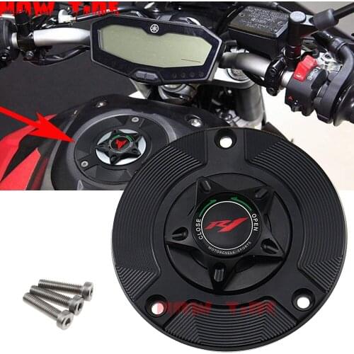 Applicable to YAMAHA YZFR1 YZF-R1 YZF R1 1998-2019 Motorcycle accessories gas fuel tank cap aluminum aluminum